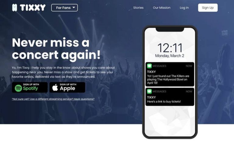 ライブチケットまでスマホの通知で誘導。ライブ主催者向けの宣伝メッセアプリ「Tixxy」